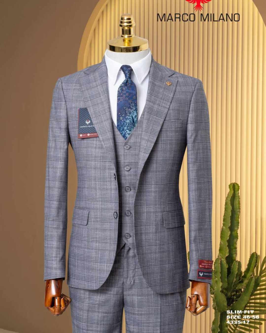 Costume Prestige Marco Milano – Carreaux Platinum