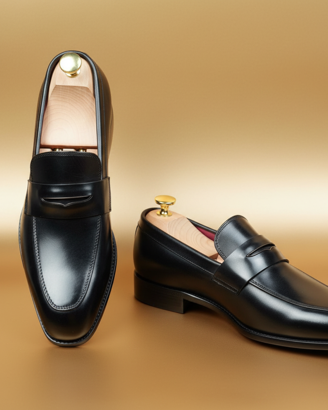 Mocassins Classico Noir – Cuir Lisse Premium