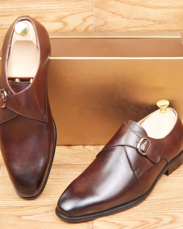 Derbies Milano Marron – Double Boucle en Cuir Lisse Premium